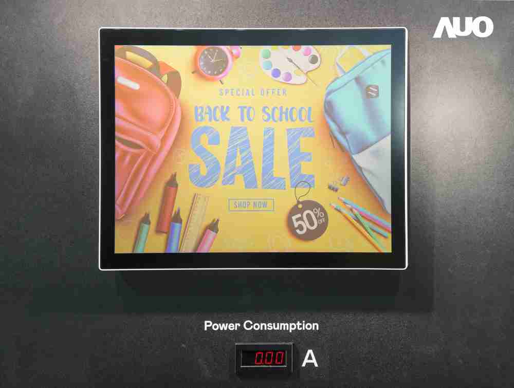 尊龙z6展示胆固醇液晶超低耗能户外全彩显示器，，ChLC（胆固醇液晶）以双稳态技术使静态显示零功耗，，具省电、、、、高彩度、、、、环保的特性，，还整合软硬件系统解决方案，，可透过单一云端平台管理